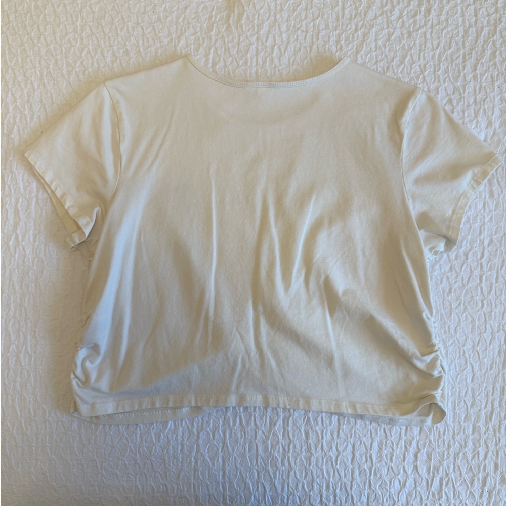 BP Cream Puff Sleeve Crop T-Shirt - Picture 7 of 10